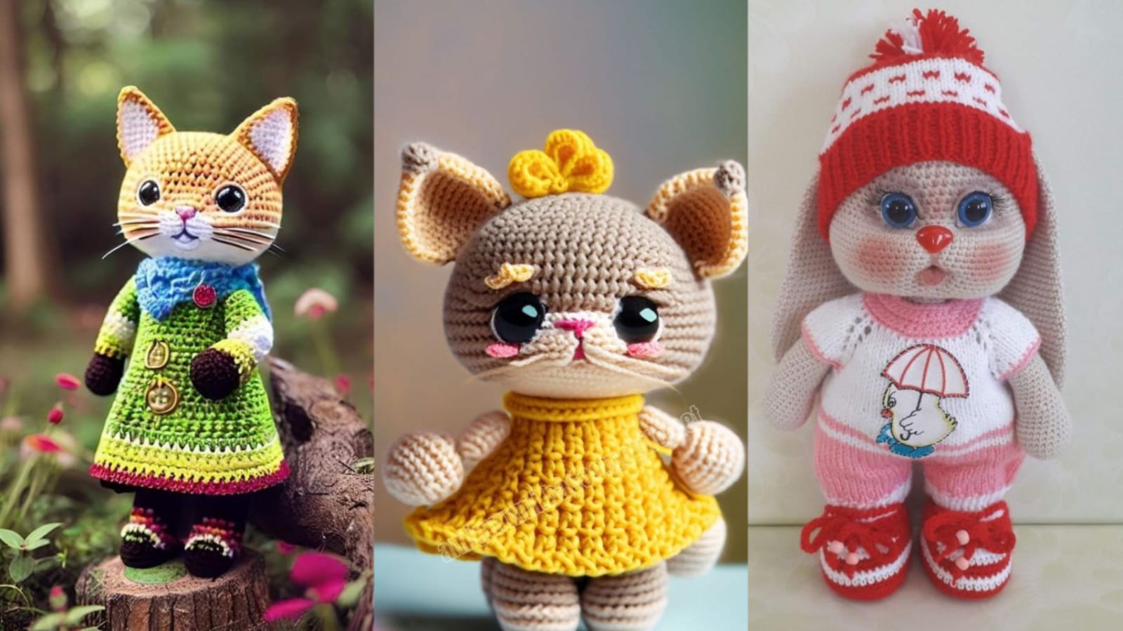 Amigurumi cat making