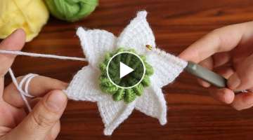  Super Easy Crochet Tunisian Knitting Flower Motif 