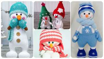 A crocheted snowman for every space