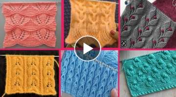 very beautiful and easy new knitting stitch pattern for sweater /cardigan/baby sweater