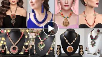  8 DIY Silk Thred Necklace Making At Home 