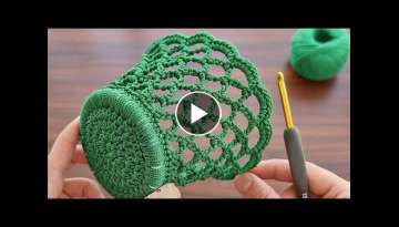 MUY BONİTO Super easy Very useful crochet decorative basket making.