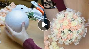 DIY Bridal Flower Bouquet