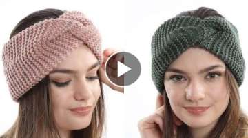 Easy headband (bandana) making in only half a place
