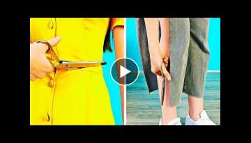 Turn Your Old Clothes Into Something New With One Cut || DIY Clothes Upgrade Ideas