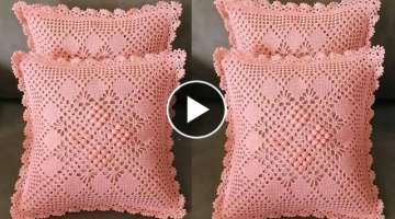 Almofada em Crochê Pipoca | Crochetaria Oficial