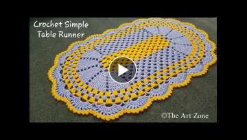 Easy and Simple Crochet Table Runner for Beginners 