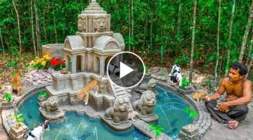 Rescue 3 Newborn Kitten From the Jungle Build the Ancient Temple Cat House